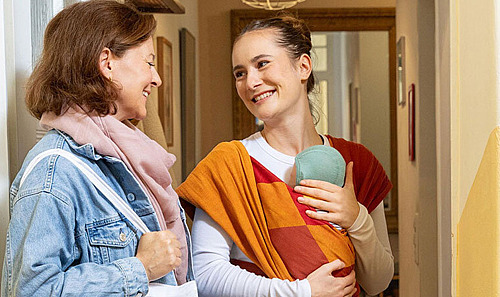 Willkommensbesuche sind ein Angebot für Familien mit Neugeborenen.