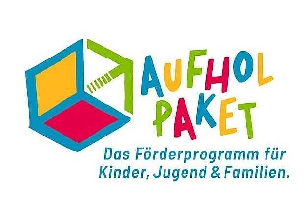 Logo Aufholpaket: Das Förderprogramm für Kinder, Jugend & Familien