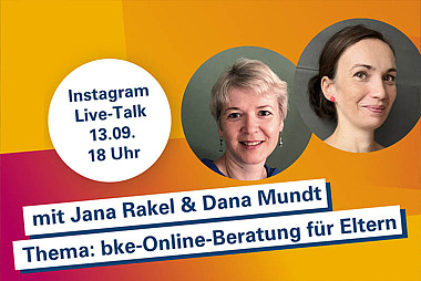 Erziehungsberatung per Chat: Instagram Live Talk am 13. September um 18 Uhr