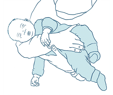 Baby halten Grafik-Baby halten