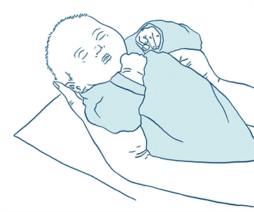 Baby hochnehmen Grafik-Baby hochnehmen