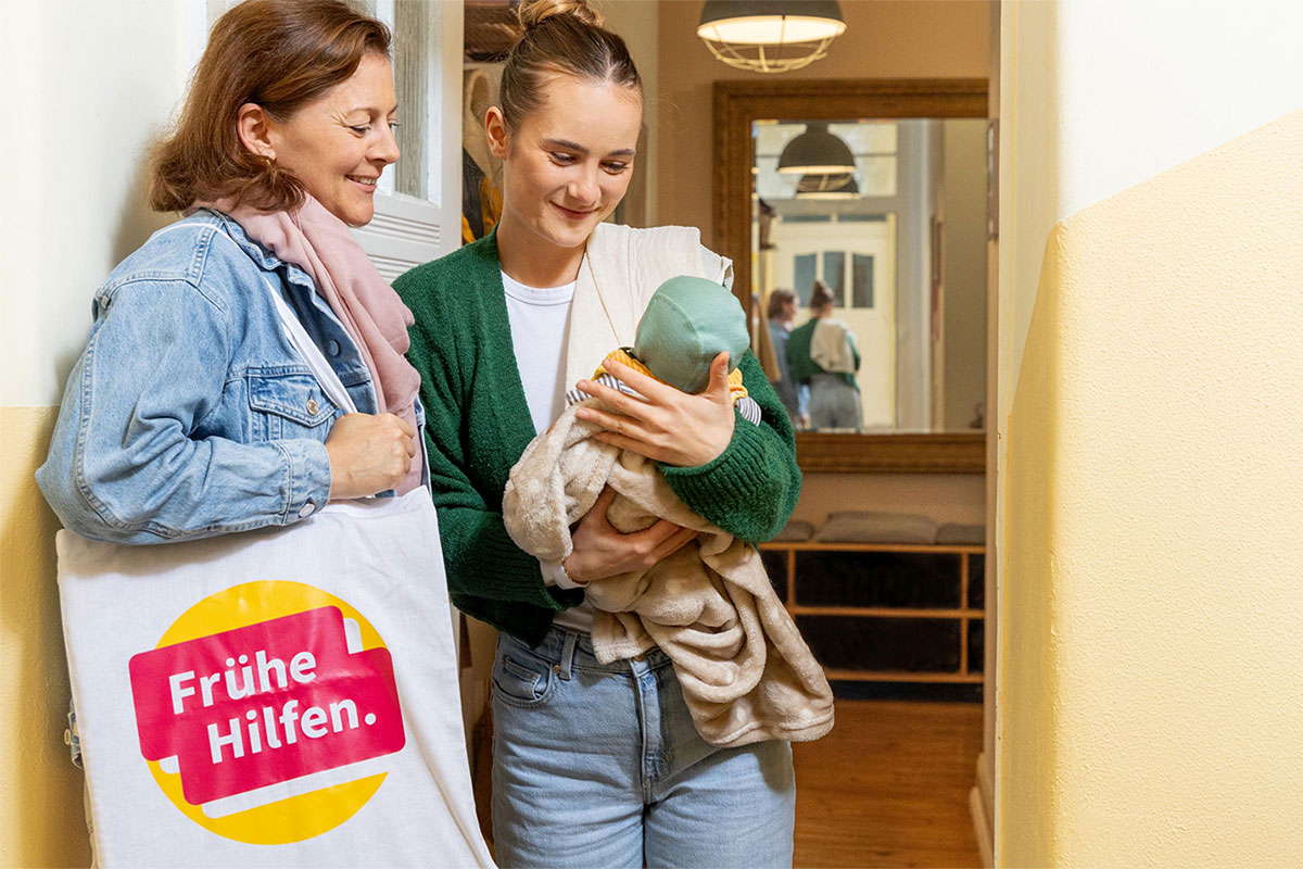 Willkommensbesuch zu Hause