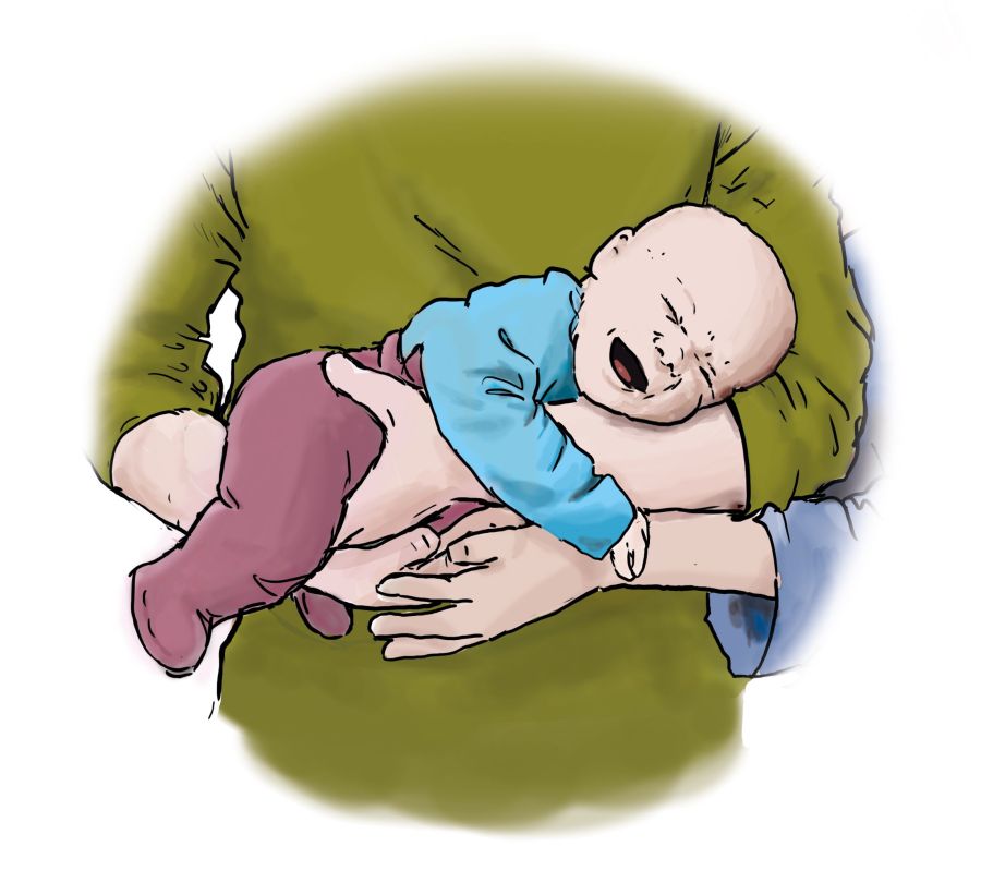 Schreiendes Baby ganz nah Schreiendes Baby ganz nah