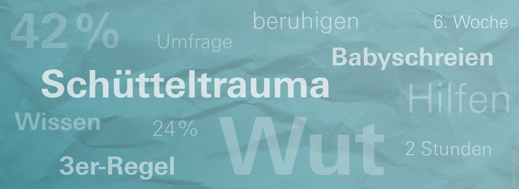 Grafik Begriffe und Zahlen zum Schütteltrauma